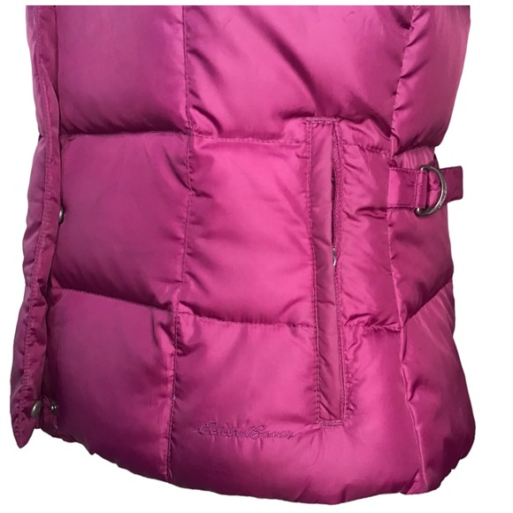Eddie Bauer Women's Goose Down Puffy Vest Mulberry - Size S - Picture 10 of 14